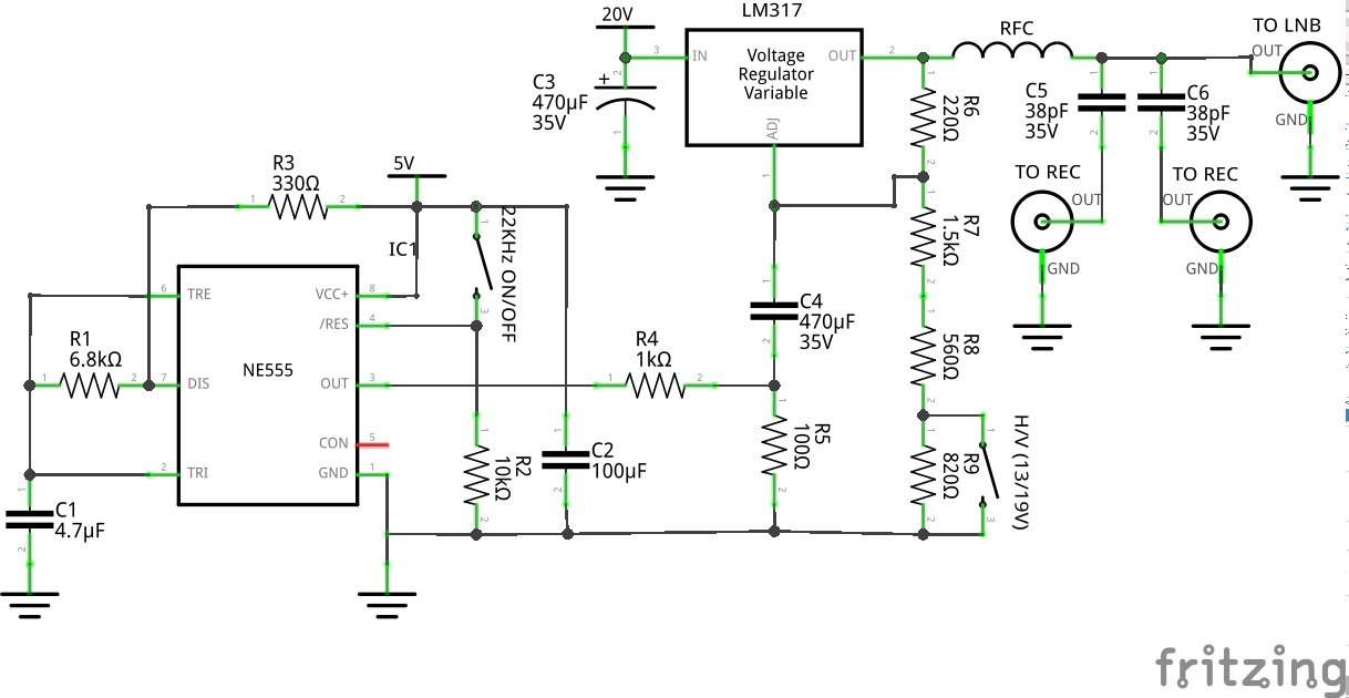 Usb To Lnb Power Supply  How I Converted My Hackrf To A